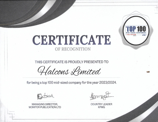 certificate of appreciation